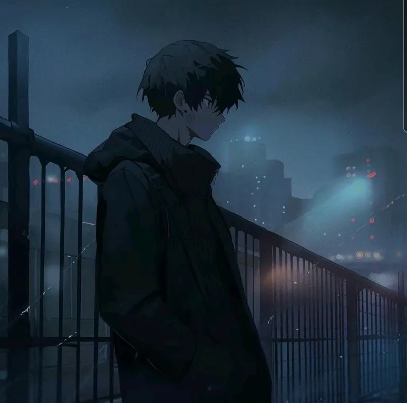 Trầm lắng với ảnh anime nam buồn đầy tâm trạng