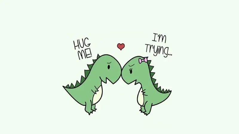 Sở hữu ngay hình nền khủng long dễ thương, sự kết hợp hoàn hảo giữa cute và sáng tạo