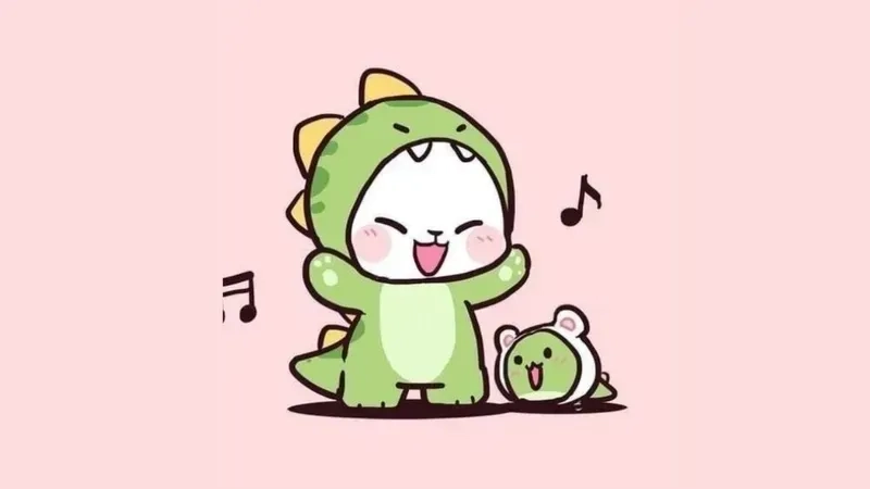 Bộ sưu tập hình avatar khủng long cute siêu dễ thương, phù hợp cho mọi phong cách