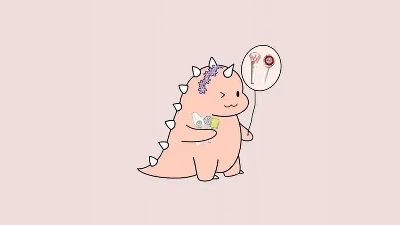 Sự kết hợp độc đáo trong avatar mèo con khủng long, vừa dễ thương vừa ngộ nghĩnh