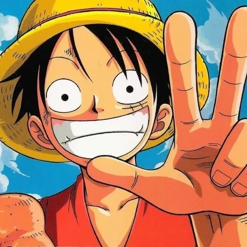 Avatar anime Luffy đầy mạnh mẽ, thích hợp cho những tín đồ của thế giới One Piece.