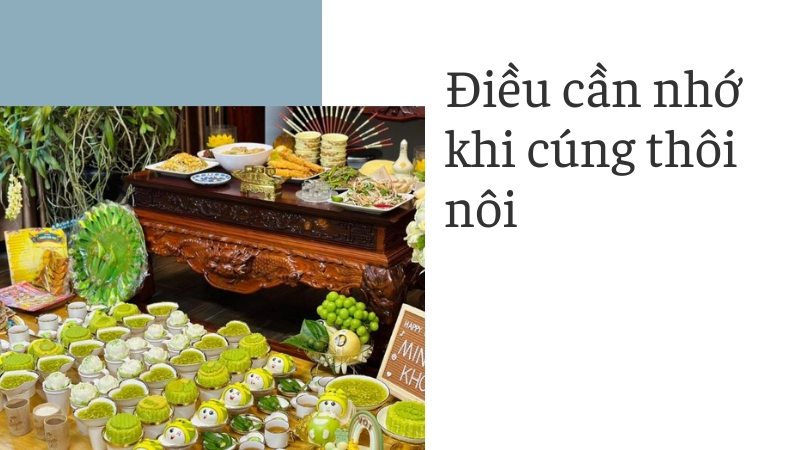 Lưu ý quan trọng khi tổ chức cúng thôi nôi cho bé