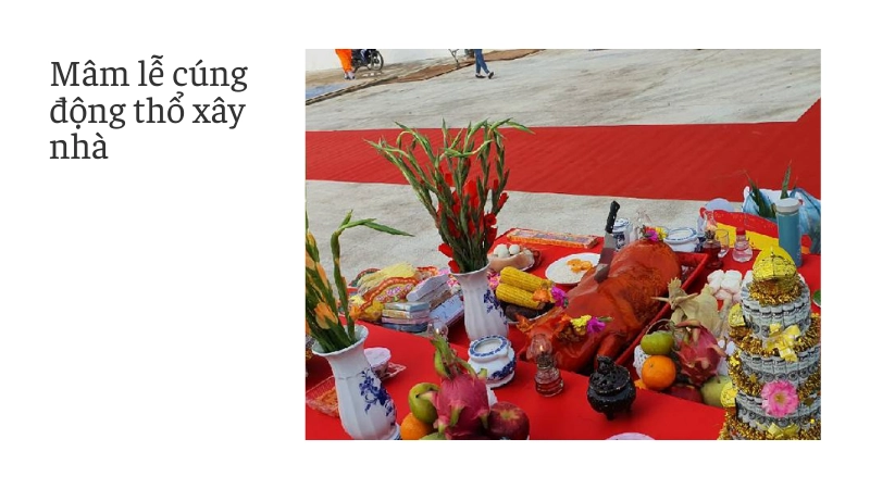 Những lễ vật bắt buộc khi cúng động thổ xây nhà