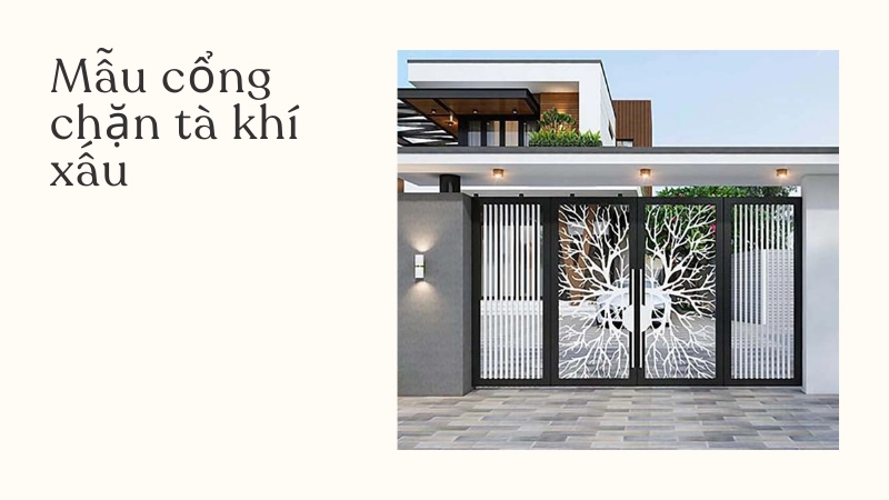 Kiểu dáng cổng ngăn chặn tà khí xâm nhập